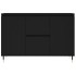 Aparador de madera de ingeniería negro 104x35x70