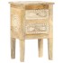Mesita de noche pintada a mano madera maciza mango 40x30x60