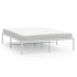 Estructura de cama sin colchón metal blanco 140x200