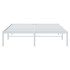 Estructura de cama sin colchón metal blanco 140x200