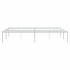 Estructura de cama sin colchón metal blanco 140x200
