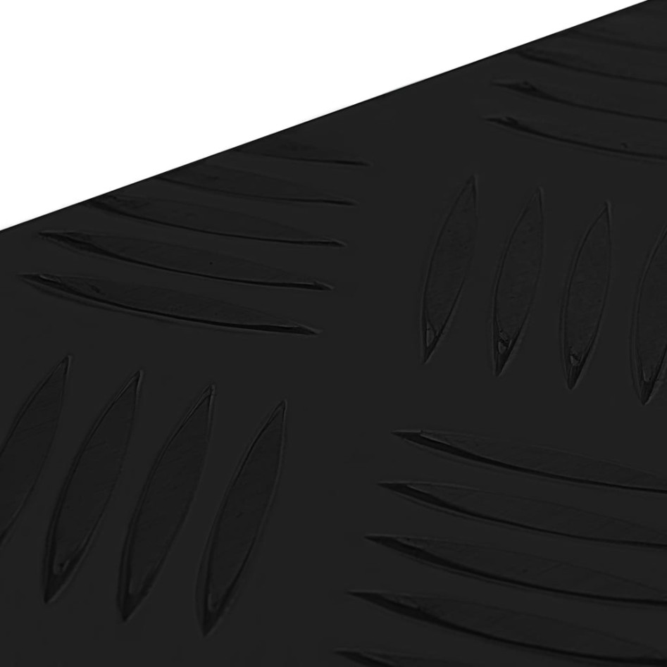 Caja de aluminio negra 80x30x35