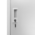 Armario taquilla de acero gris claro 90x45x92,5