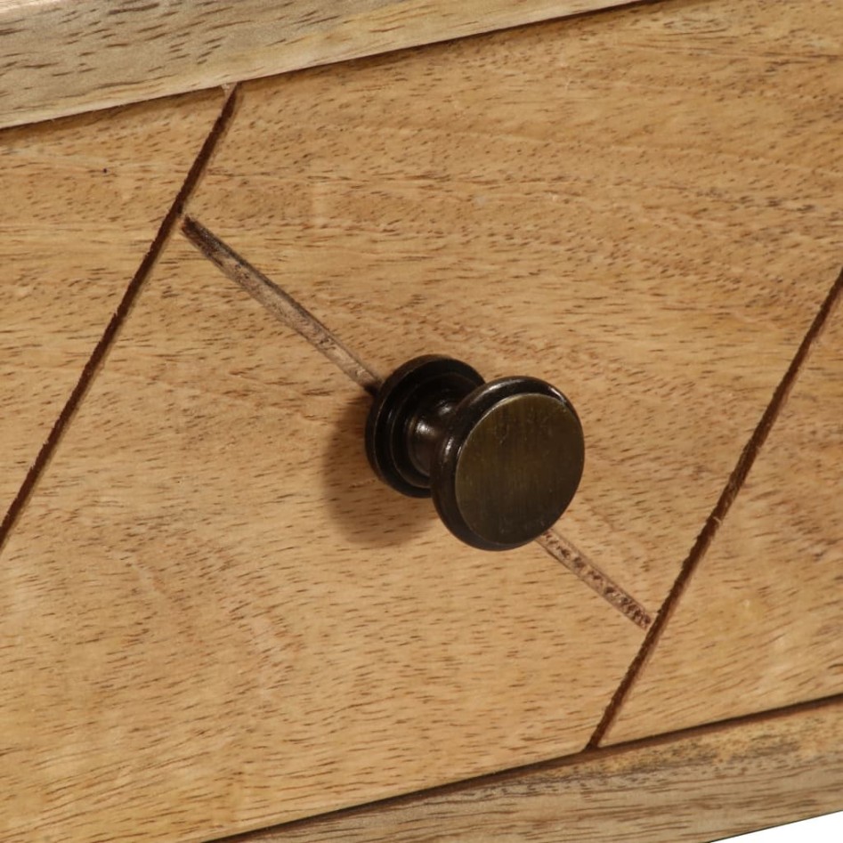 Escritorio con cajones madera maciza de mango 110x50x76