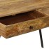 Escritorio con cajones madera maciza de mango 110x50x76