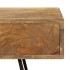 Escritorio con cajones madera maciza de mango 110x50x76