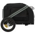 Remolque de bicicleta mascotas hierro tela Oxford gris