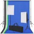 Kit de estudio con 5 telones de fondo de colores y 2
