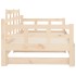 Sofá cama extraíble madera maciza de pino 2x(90x190)