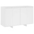 Aparador de madera contrachapada blanco 120x41x75