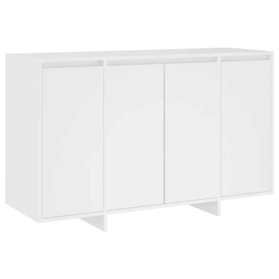 Aparador de madera contrachapada blanco 120x41x75