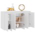 Aparador de madera contrachapada blanco 120x41x75