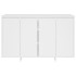 Aparador de madera contrachapada blanco 120x41x75
