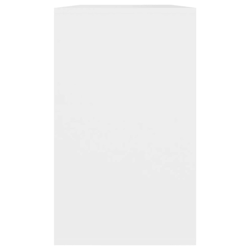 Aparador de madera contrachapada blanco 120x41x75