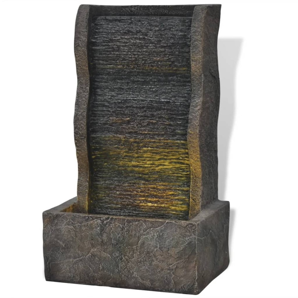 Fuente de agua para interior con luz LED