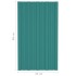 Panel para tejado acero galvanizado verde 36 unidades 80x45