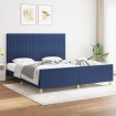 Cama sin colchón tela azul 180x200 cm