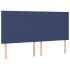 Cama sin colchón tela azul 180x200