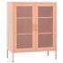 Armario de almacenamiento acero rosa 80x35x101,5
