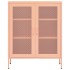 Armario de almacenamiento acero rosa 80x35x101,5