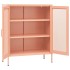 Armario de almacenamiento acero rosa 80x35x101,5