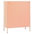 Armario de almacenamiento acero rosa 80x35x101,5