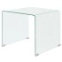 Mesa de centro vidrio templado 49,5x50x45 cm