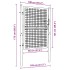Puerta de malla de jardín acero galvanizado gris 100x175