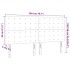 Cabecero con luces LED terciopelo rosa 200x5x118/128
