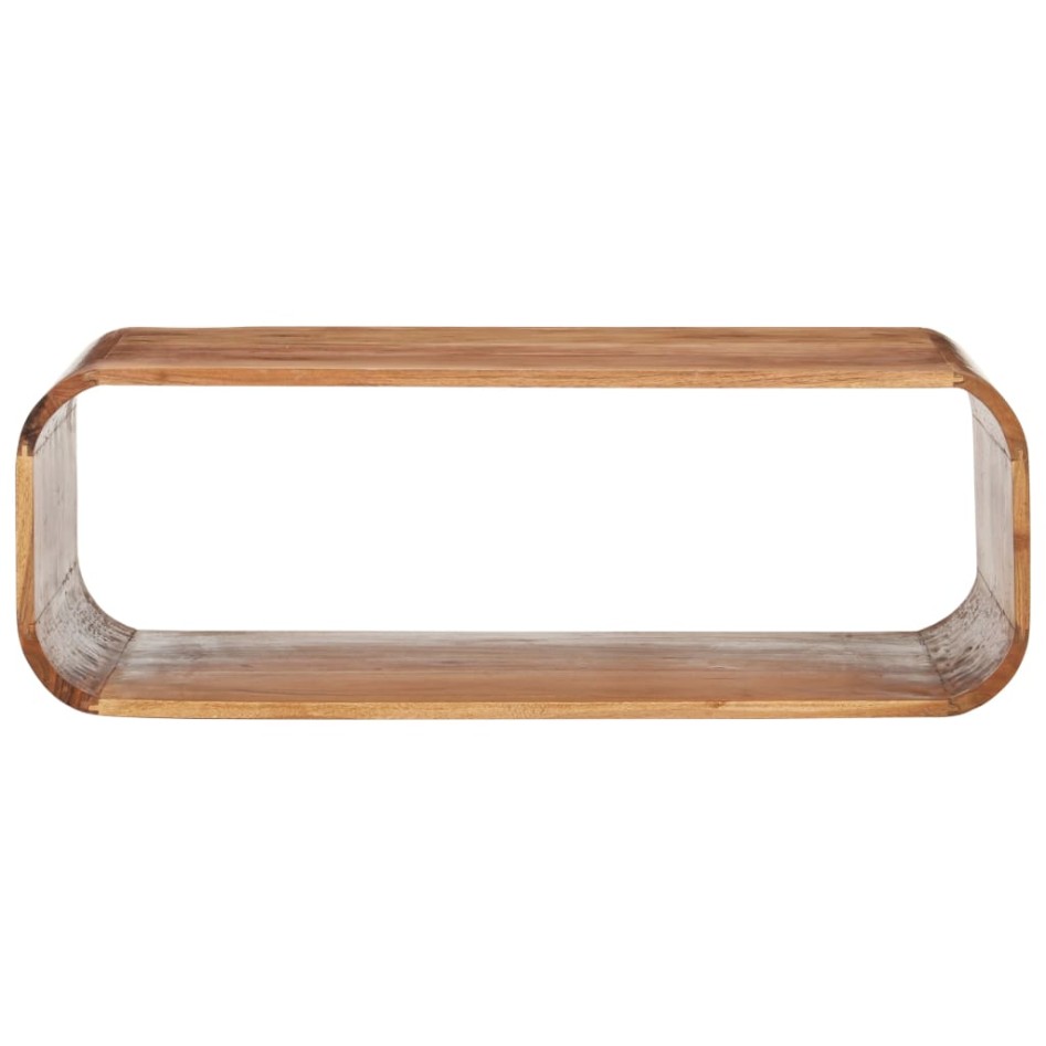 Mesa de centro de madera maciza de acacia 90x50x30