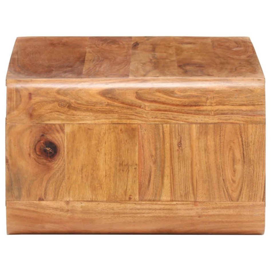 Mesa de centro de madera maciza de acacia 90x50x30