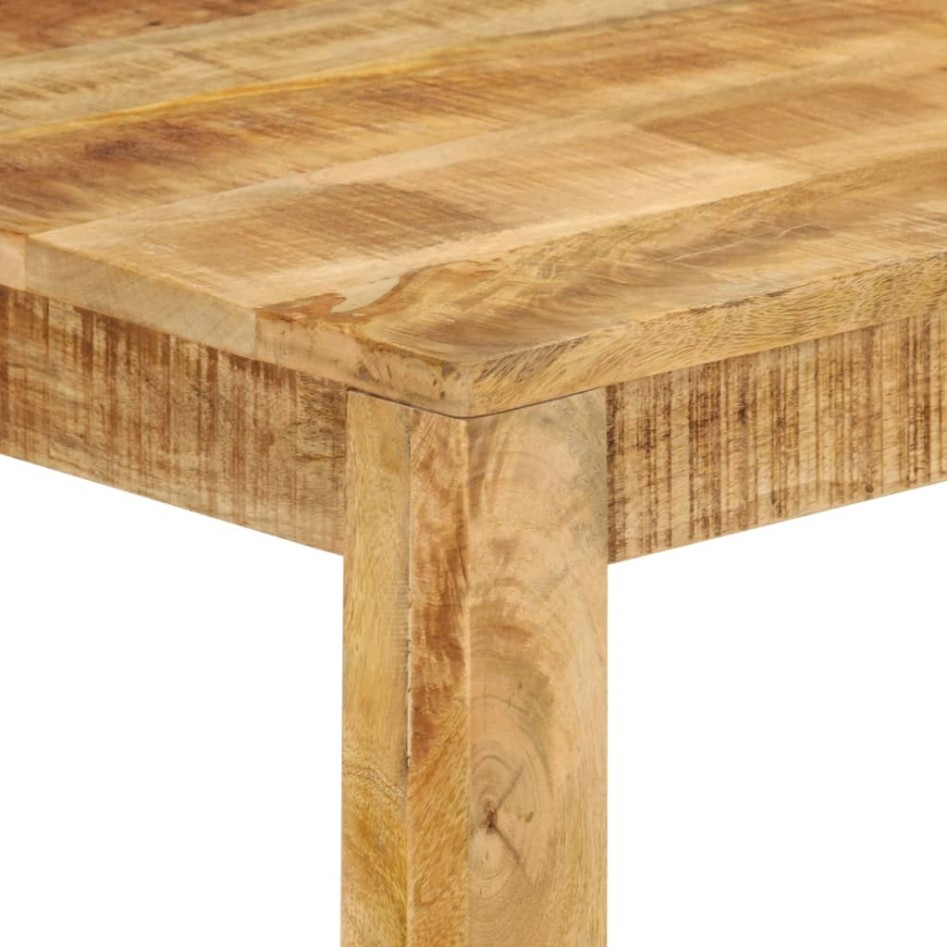 Mesa alta de bar madera maciza de mango 112x55x108
