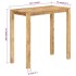 Mesa alta de bar madera maciza de mango 112x55x108