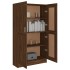 Estantería madera contrachapada marrón roble 82,5x30,5x150