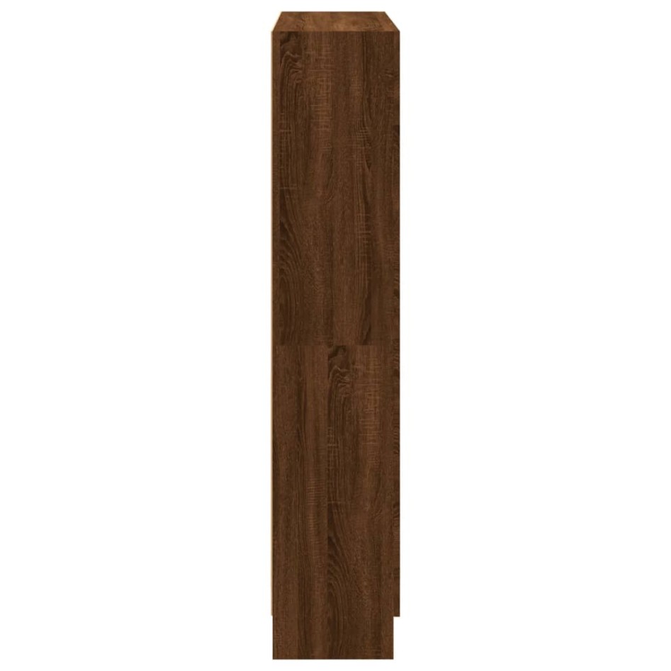 Estantería madera contrachapada marrón roble 82,5x30,5x150