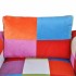 Sillón cubo con diseño de retales tela Patchwork patas