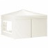 Carpa para fiestas plegable con paredes laterales crema 3x3