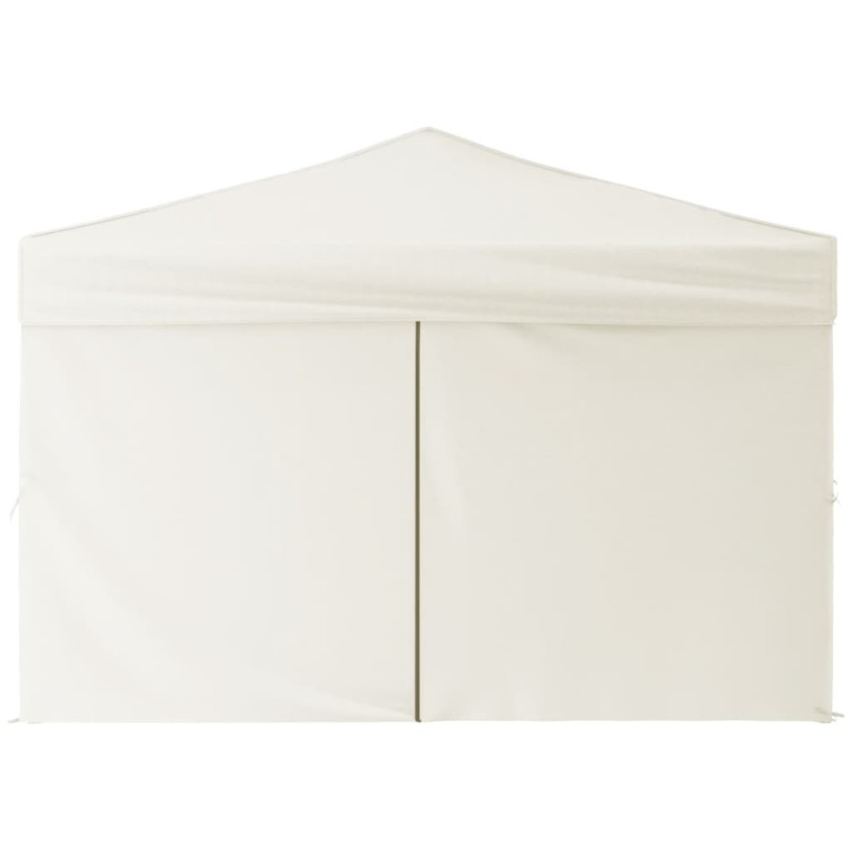 Carpa para fiestas plegable con paredes laterales crema 3x3