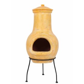 Redfire Chimenea Tampico arcilla amarilla 31x31x68