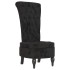 Sillón de respaldo alto con botones terciopelo