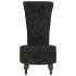 Sillón de respaldo alto con botones terciopelo