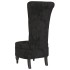 Sillón de respaldo alto con botones terciopelo