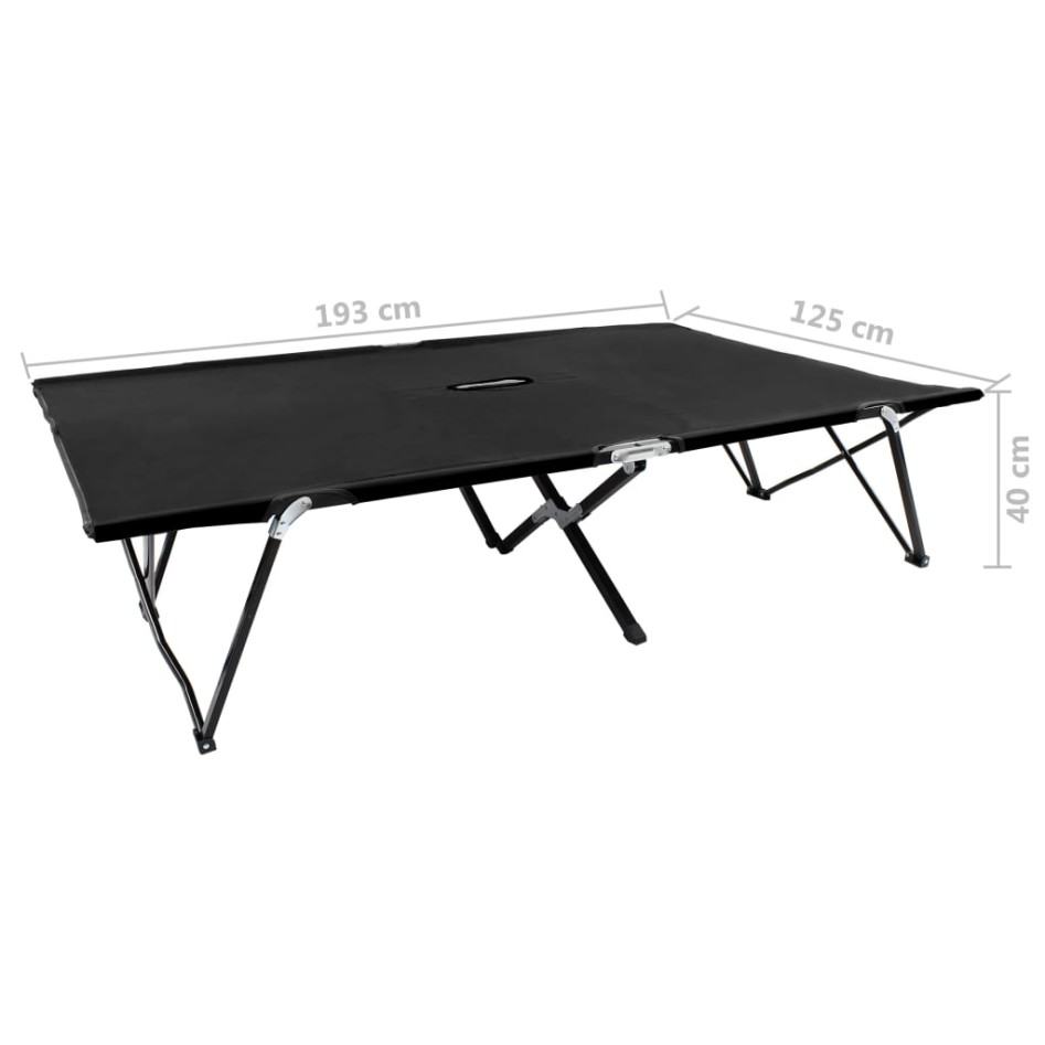 Tumbona doble plegable acero