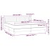 Cama box spring con colchón tela gris claro 200x200