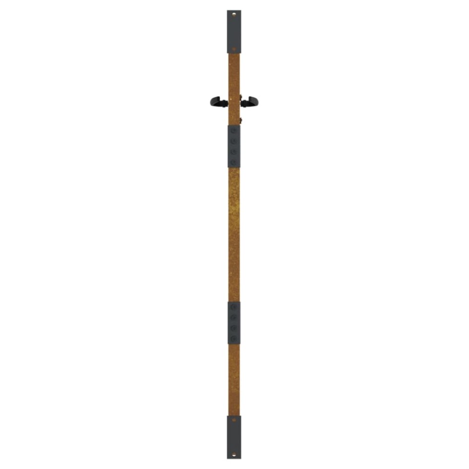 Puerta de jardín acero corten diseño hierba 85x150