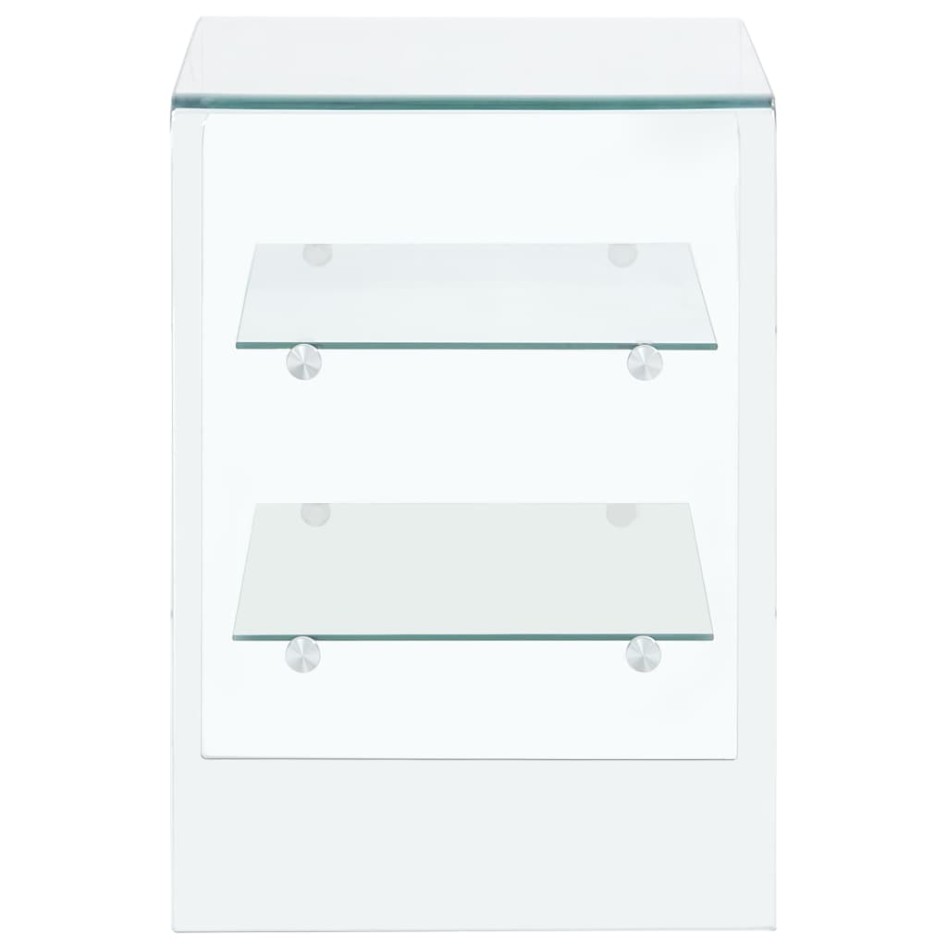 Mesa de centro de vidrio templado 50x40x56