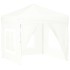 Carpa para fiestas plegable con paredes laterales blanco 2x2
