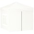 Carpa para fiestas plegable con paredes laterales blanco 2x2