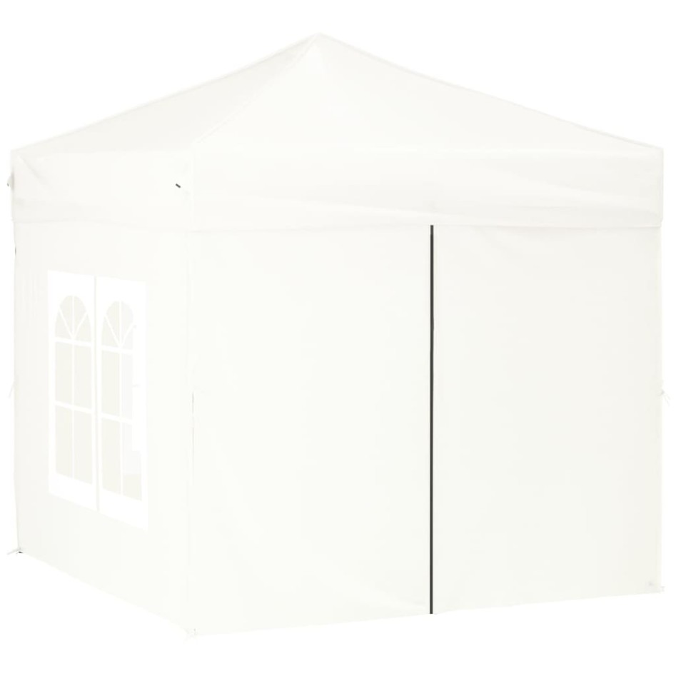 Carpa para fiestas plegable con paredes laterales blanco 2x2