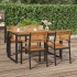 Mesa de jardín con patas en U madera maciza acacia 148x80x75